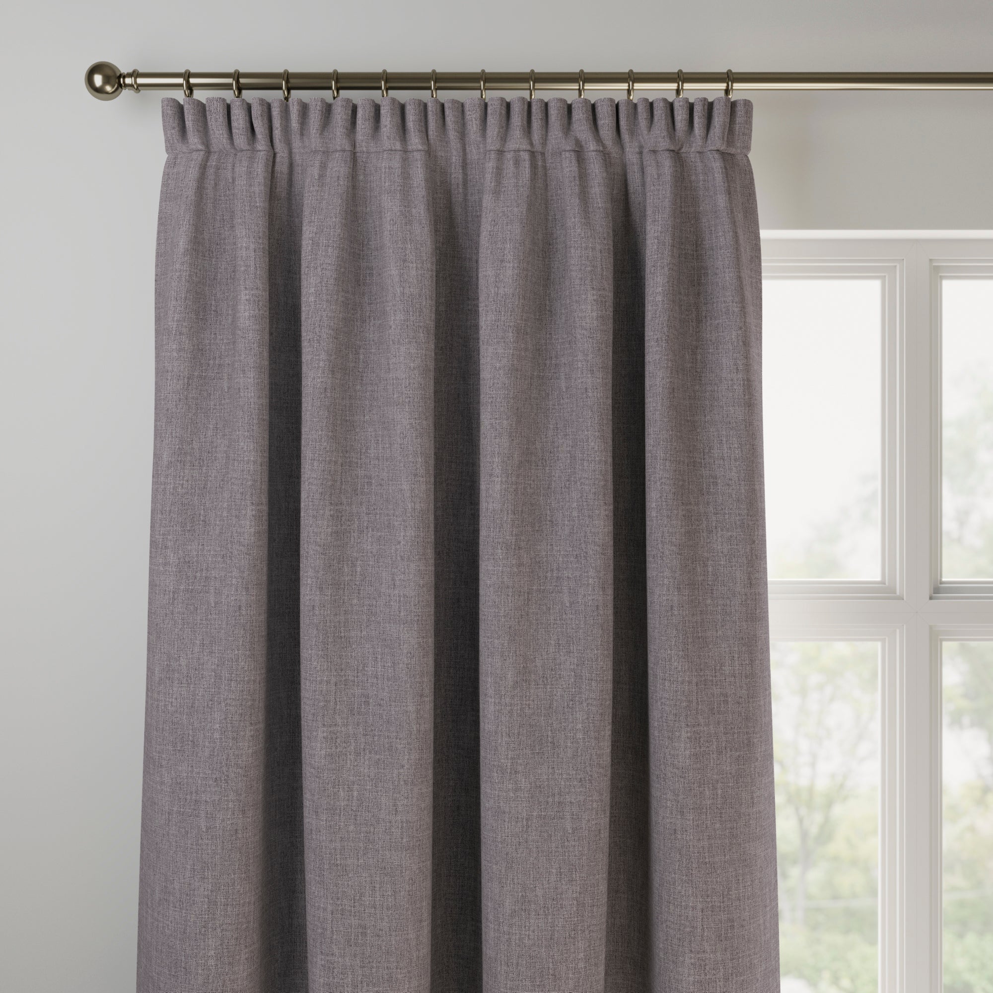 Bronte Recycled Polyester Made to Measure Curtains Bronte Flint