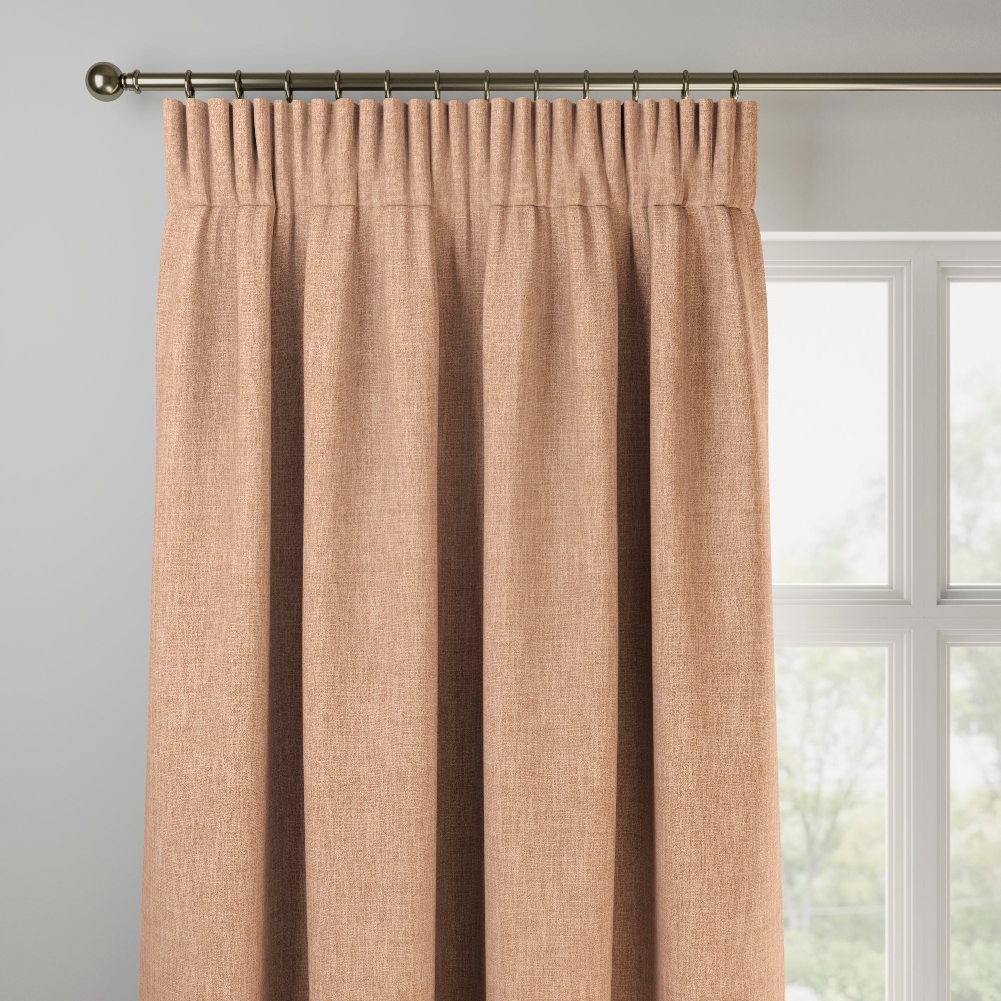 Bronte Recycled Polyester Made to Measure Curtains Bronte Clay