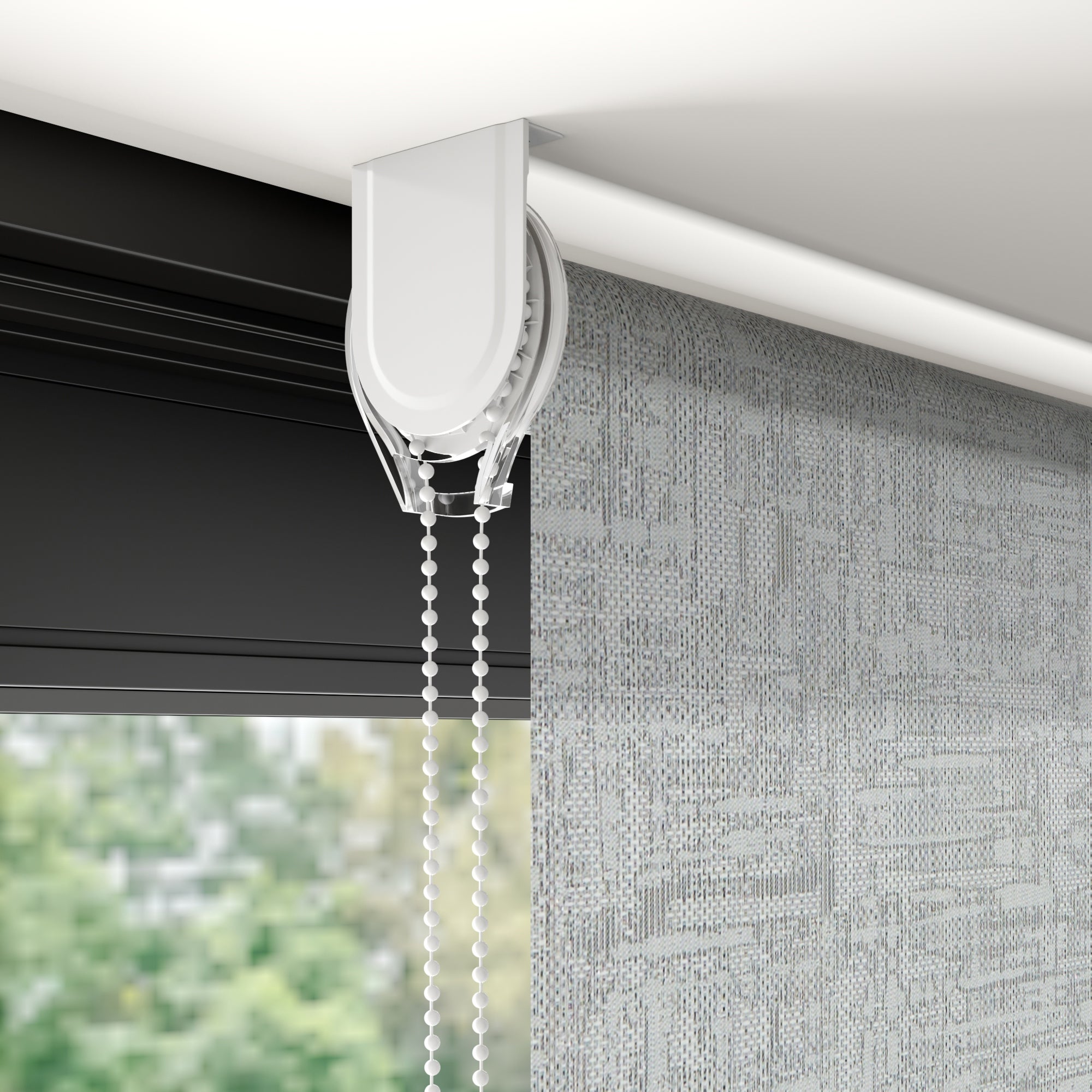 Luxe Daylight Made to Measure Roller Blind Luxe Silver