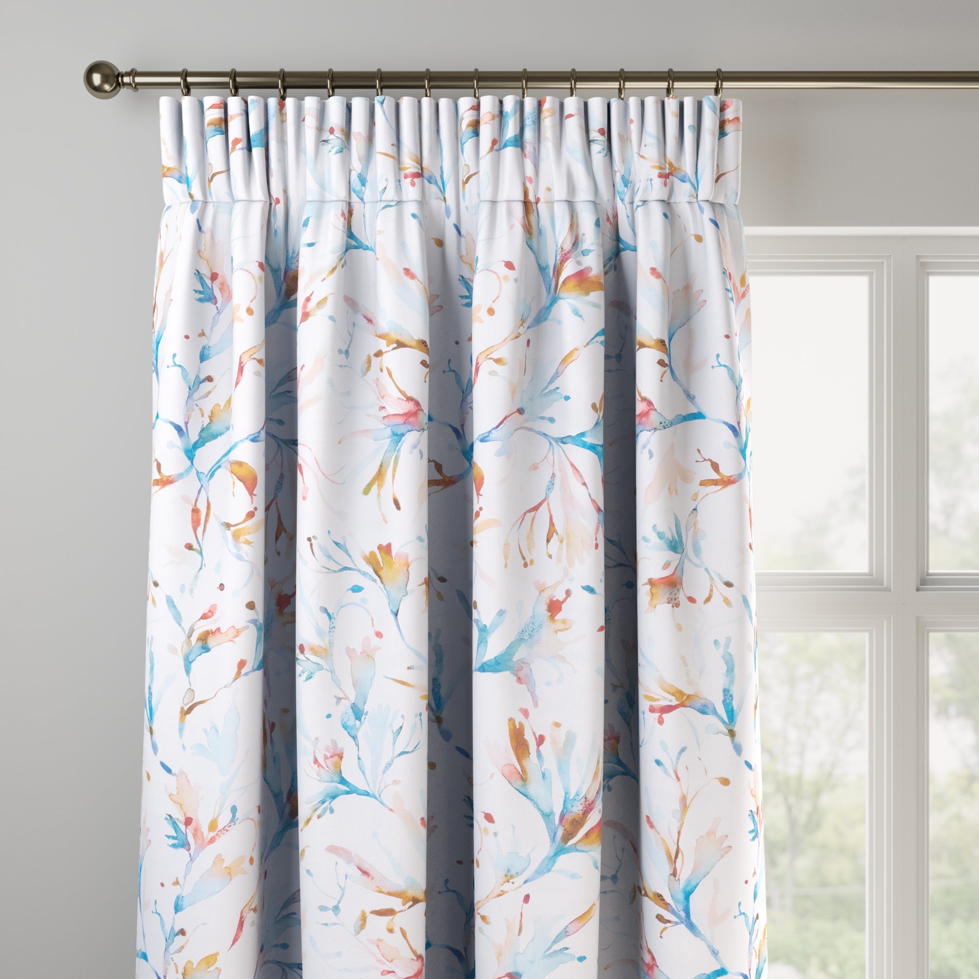 Coral Reef Made to Measure Curtains Coral Reef Cobalt