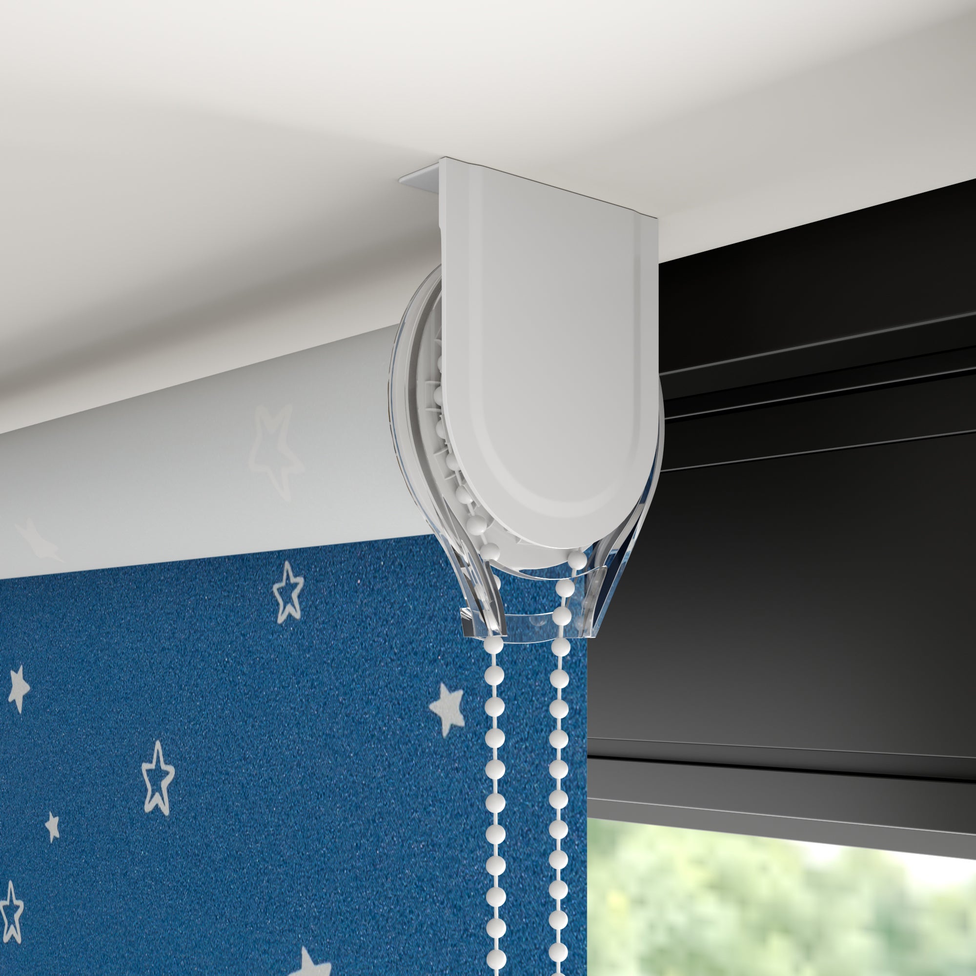 Starry Night Blackout Made to Measure Roller Blind Starry Nights Blue