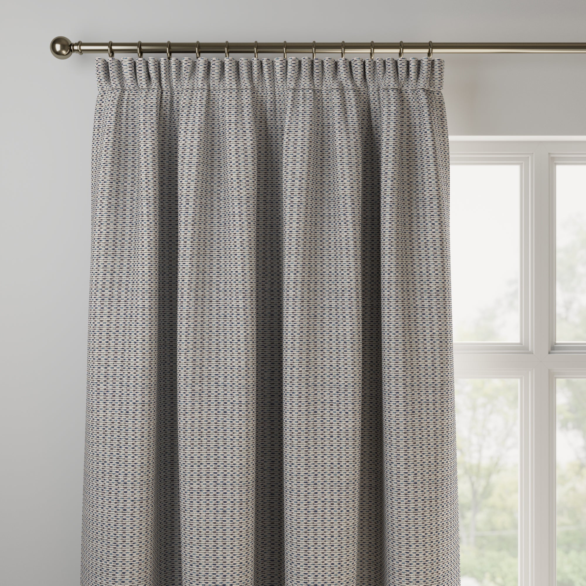 Fairhaven Made to Measure Curtains Fairhaven Ashley Blue