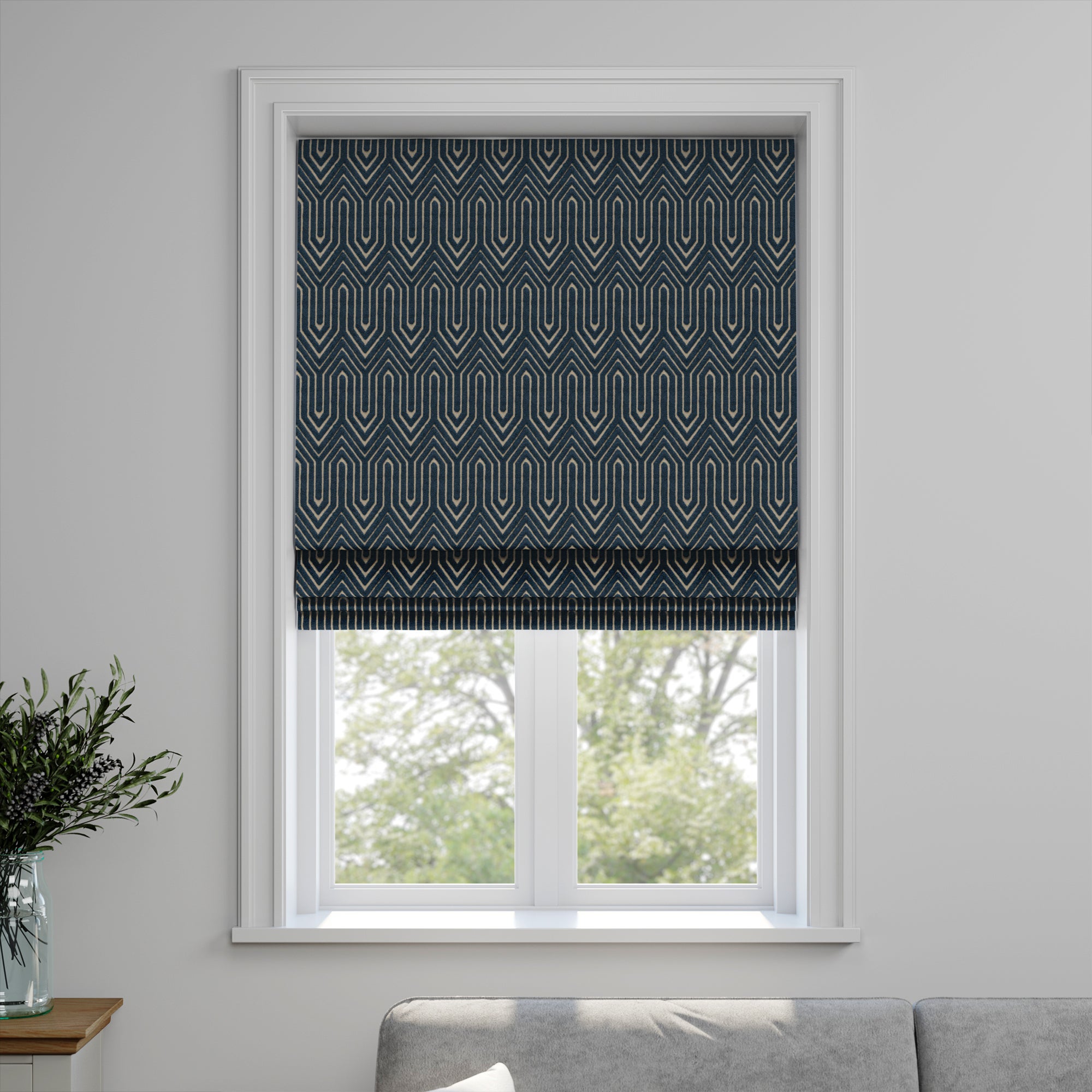 Camber Made to Measure Roman Blind Camber Navy