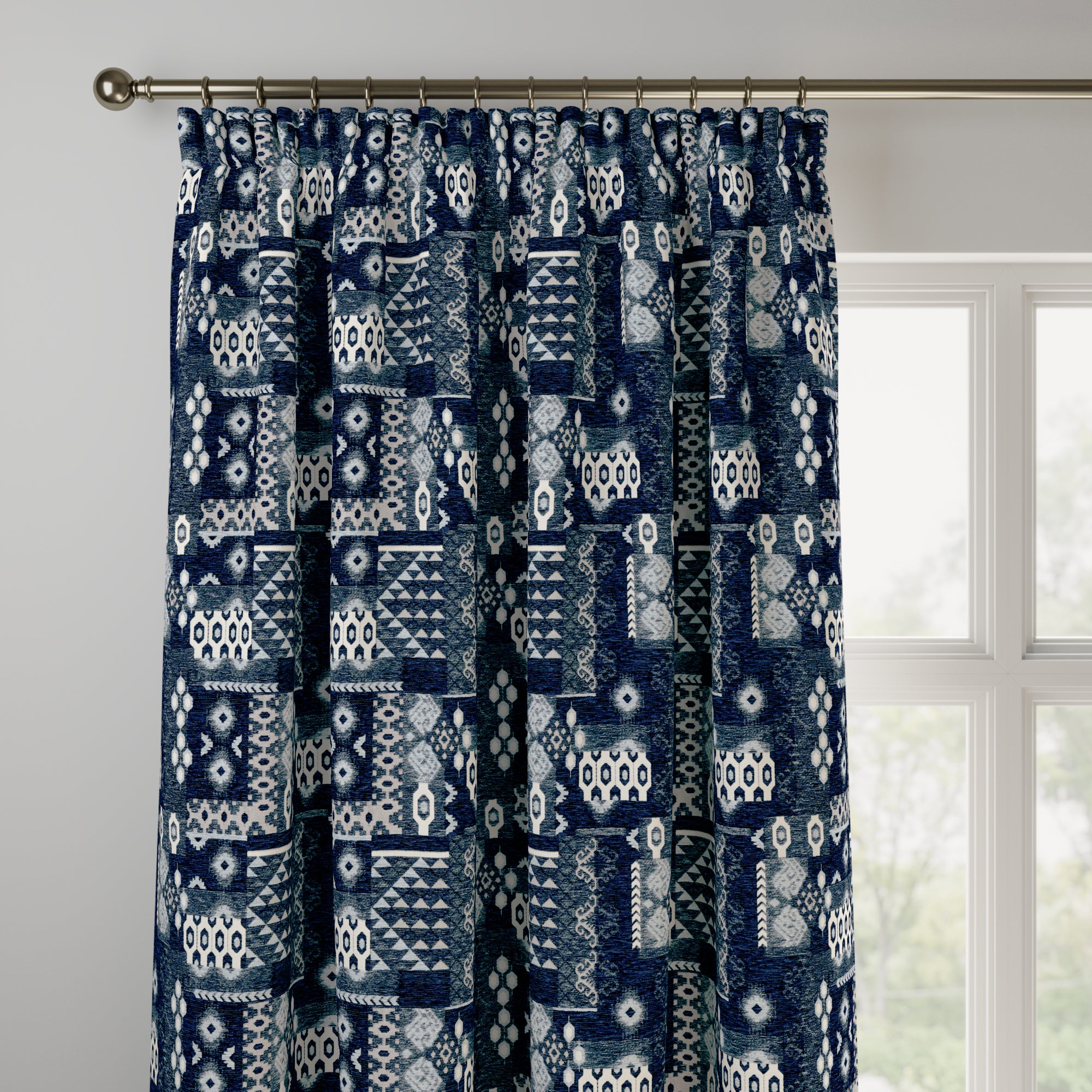 Montpellier Made to Measure Curtains Montpellier Indigo