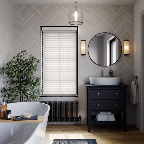 Made To Measure 63mm Slats White Venetian Blind Dunelm