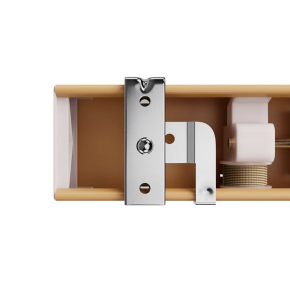 Made To Measure 50mm Slats Oak Effect Venetian Blind Oak Effect