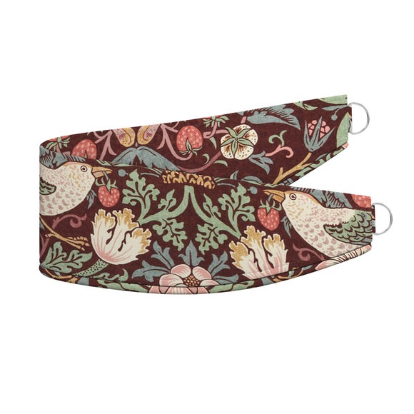 William Morris At Home Strawberry Thief Made To Order Tieback Strawberry Thief Merlot