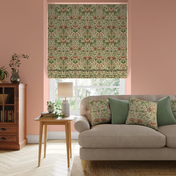 William Morris At Home Lodden Made To Measure Roman Blind Lodden Strawberry