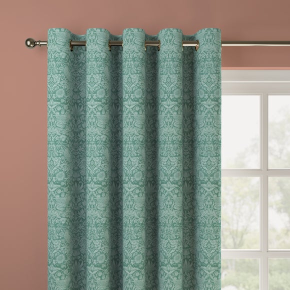 William Morris At Home Strawberry Thief Tonal Made To Measure Curtains Strawberry Thief Tonal Riviera