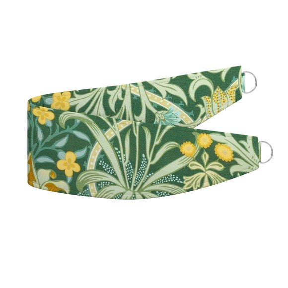 William Morris At Home Woodland Weeds Evergreen Cotton Made to Order Tieback Woodland Weeds Evergreen