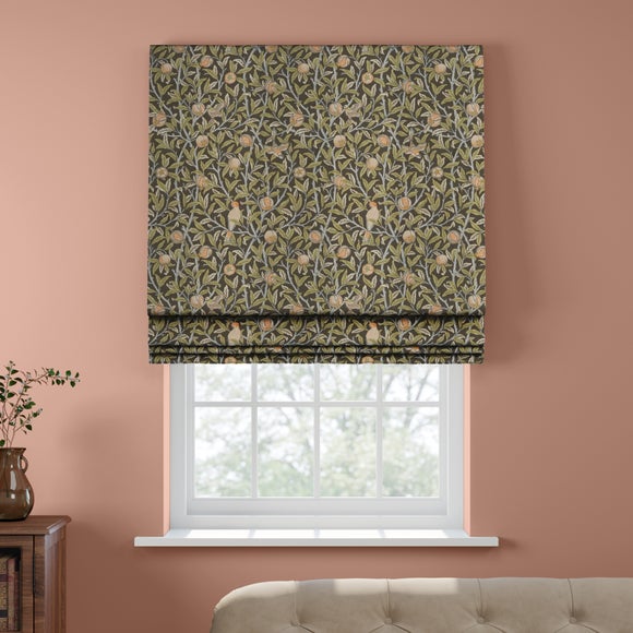 William Morris At Home Bird & Pomegranate Made To Measure Roman Blind Bird & Pomegranate Espresso
