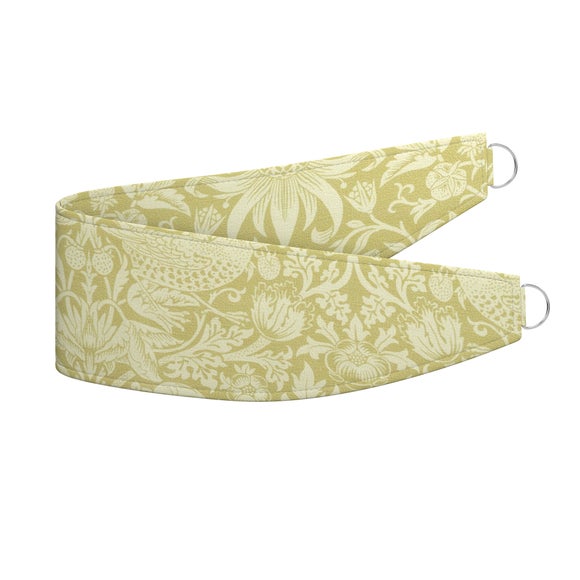 William Morris At Home Strawberry Thief Tonal Made To Order Tieback Strawberry Thief Tonal Wheat