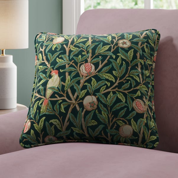 William Morris At Home Bird & Pomegranate Made To Order Cushion Cover Bird & Pomegranate Spruce