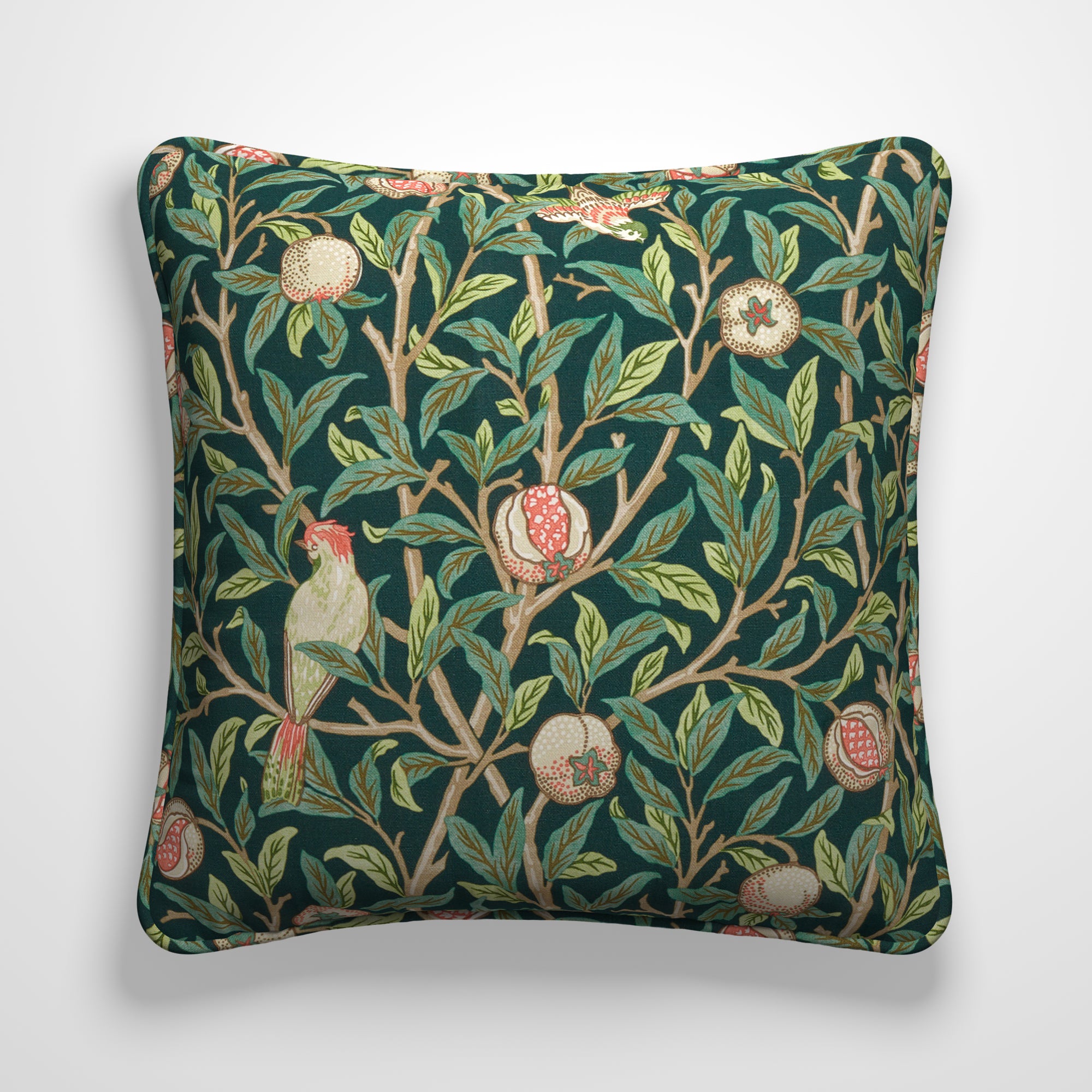 William Morris At Home Bird & Pomegranate Made To Order Cushion Cover Bird & Pomegranate Spruce