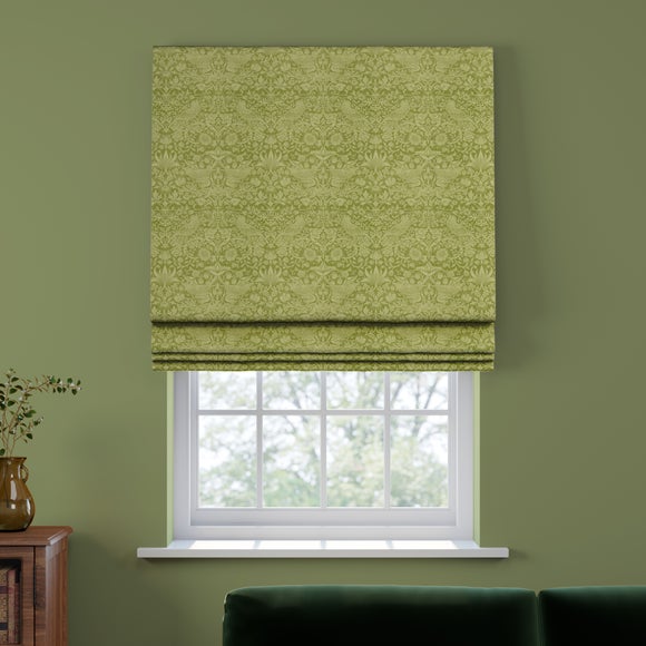 William Morris At Home Strawberry Thief Tonal Made To Measure Roman Blind Strawberry Thief Tonal Apple