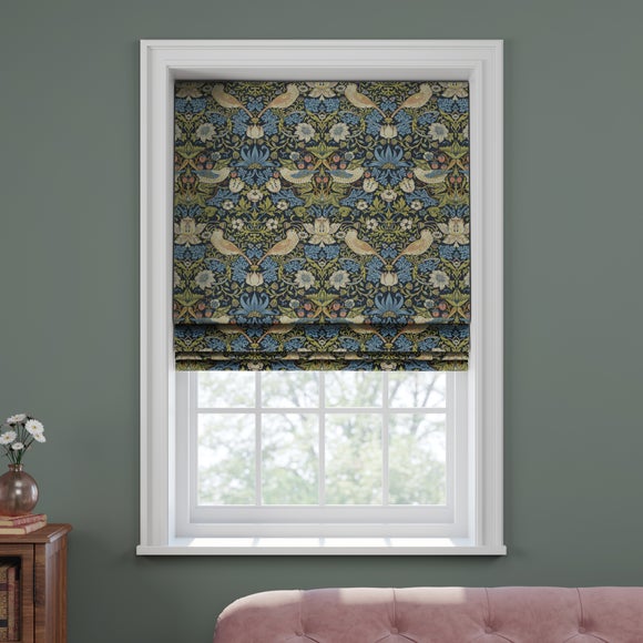 William Morris Strawberry Thief Made To Measure Roman Blind | Dunelm