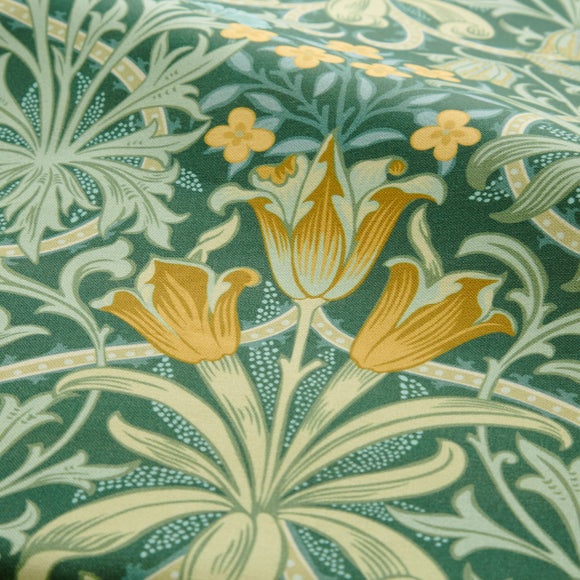 William Morris At Home Woodland Weeds Evergreen Cotton Made to Measure Curtains Woodland Weeds Evergreen