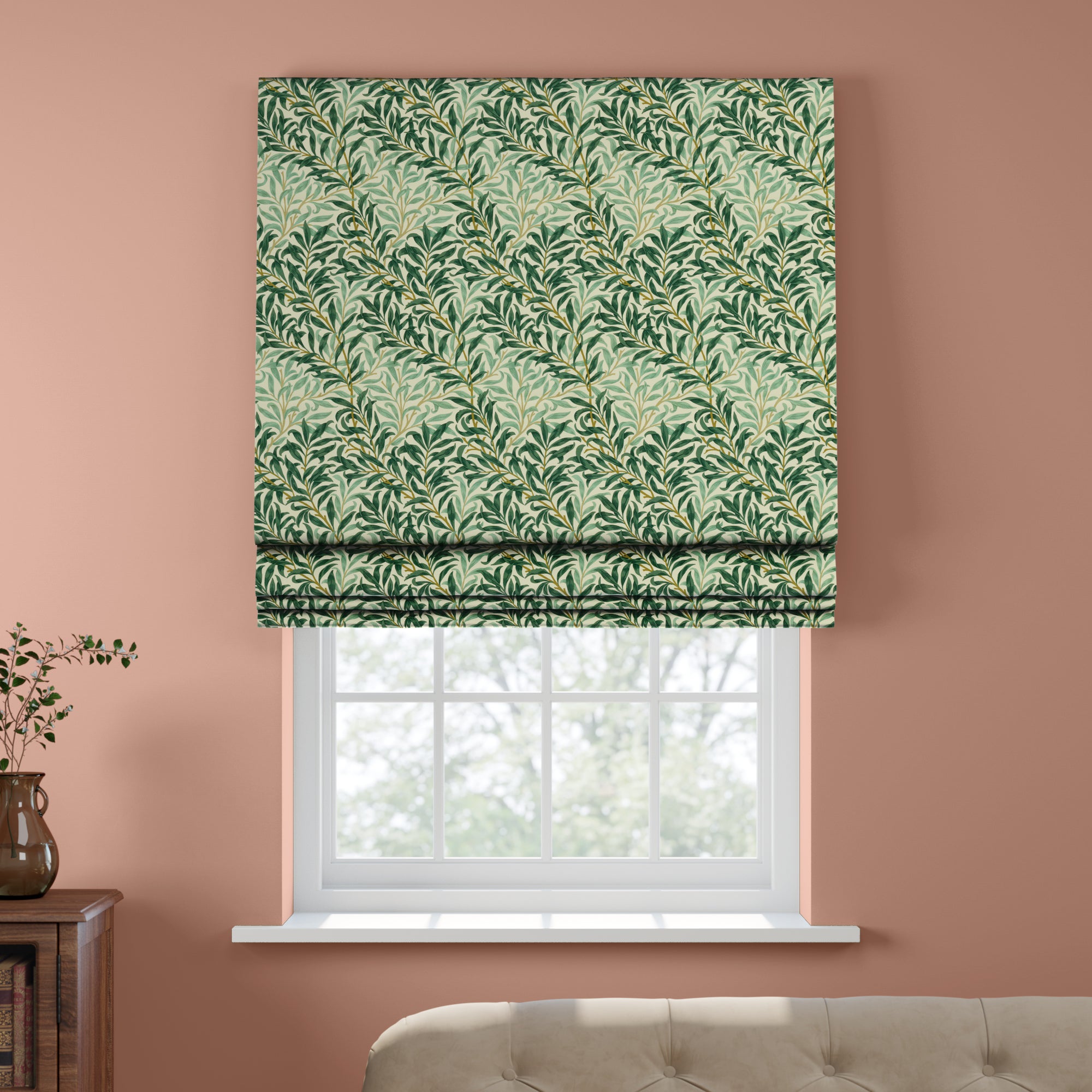 William Morris Willow Bough Made To Measure Roman Blind | Dunelm