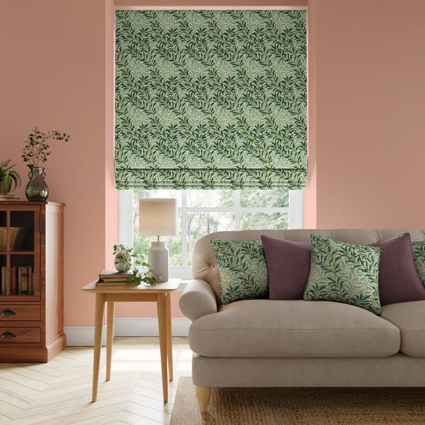 William Morris At Home Willow Bough Made To Measure Roman Blind Willow Bough Teal
