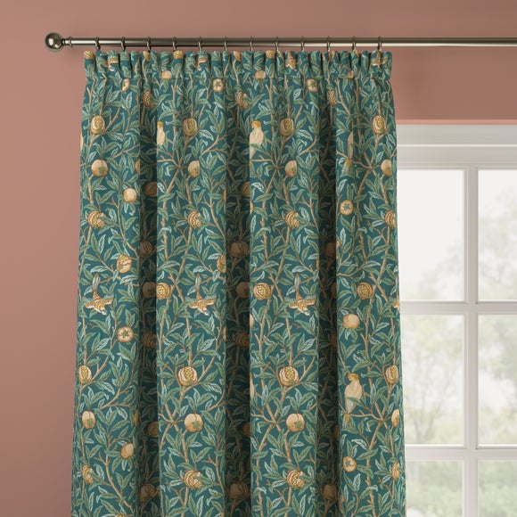 William Morris At Home Bird & Pomegranate Made to Measure Curtains Bird & Pomegranate Teal