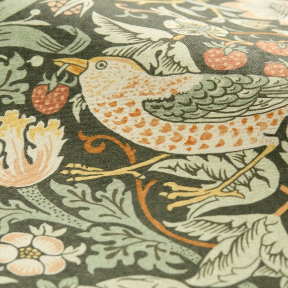 William Morris At Home Strawberry Thief 100% Cotton Made to Measure Curtains Strawberry Thief Clay