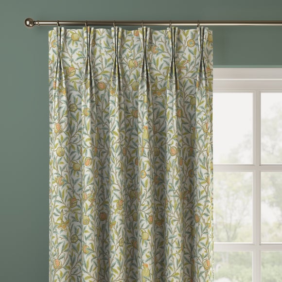 William Morris At Home Bird & Pomegranate Made to Measure Curtains Bird & Pomegranate Aqua