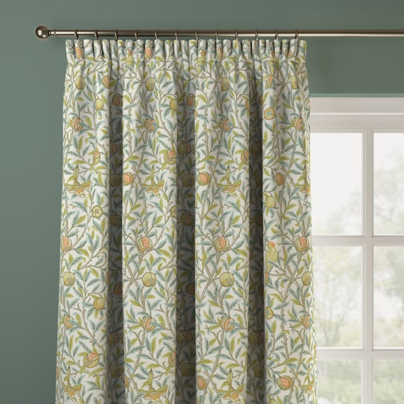 William Morris At Home Bird & Pomegranate Made to Measure Curtains Bird & Pomegranate Aqua