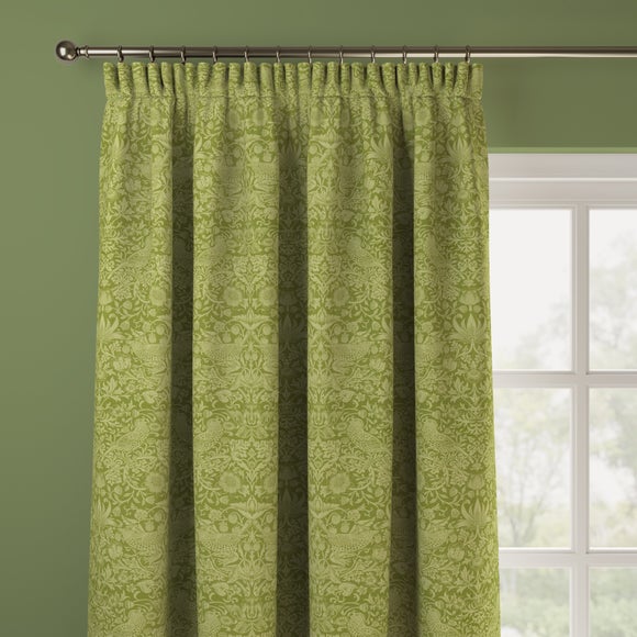 William Morris At Home Strawberry Thief Tonal Made To Measure Curtains Strawberry Thief Tonal Apple