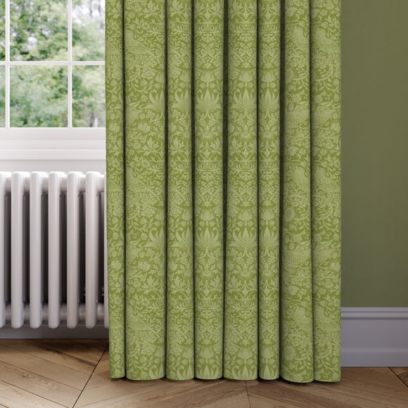 William Morris At Home Strawberry Thief Tonal Made To Measure Curtains Strawberry Thief Tonal Apple