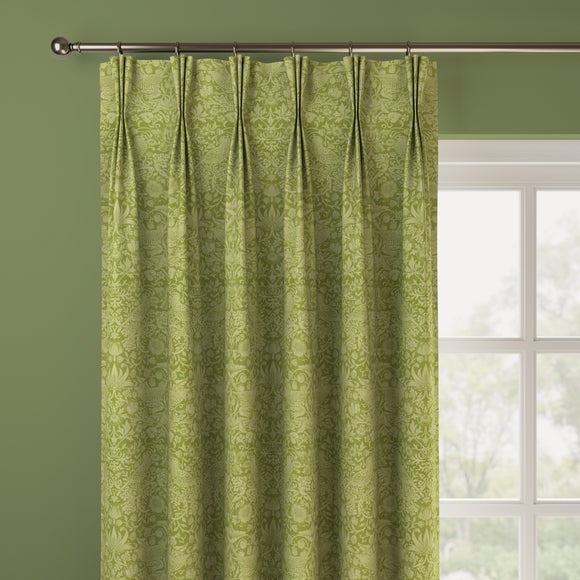 William Morris At Home Strawberry Thief Tonal Made To Measure Curtains Strawberry Thief Tonal Apple