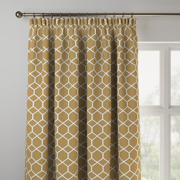 Symmetry Made to Measure Fire Retardant Curtains Symmetry Ochre