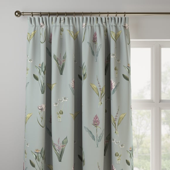 Ava Made to Measure Fire Retardant Curtains Ava Chalk Blue