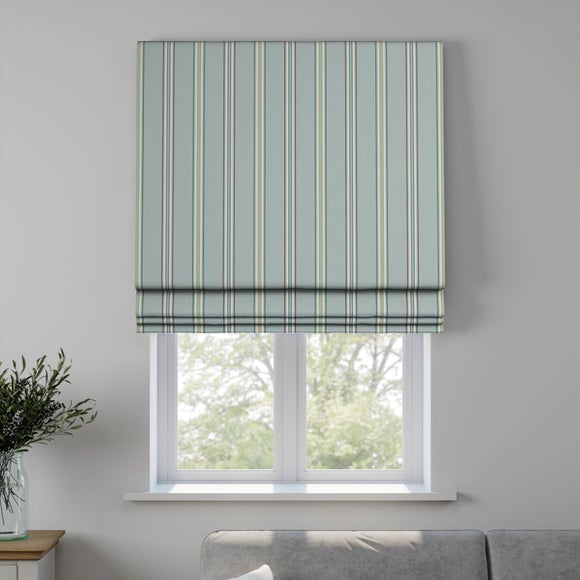 Treasure Made to Measure Fire Retardant Roman Blind Treasure Chalk Blue