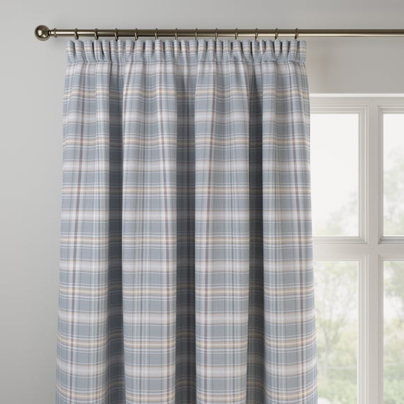 Esk Made to Measure Fire Retardant Curtains Esk Slate Blue