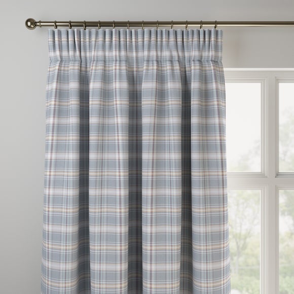 Esk Made to Measure Fire Retardant Curtains Esk Slate Blue