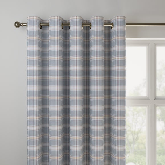 Esk Made to Measure Fire Retardant Curtains Esk Slate Blue