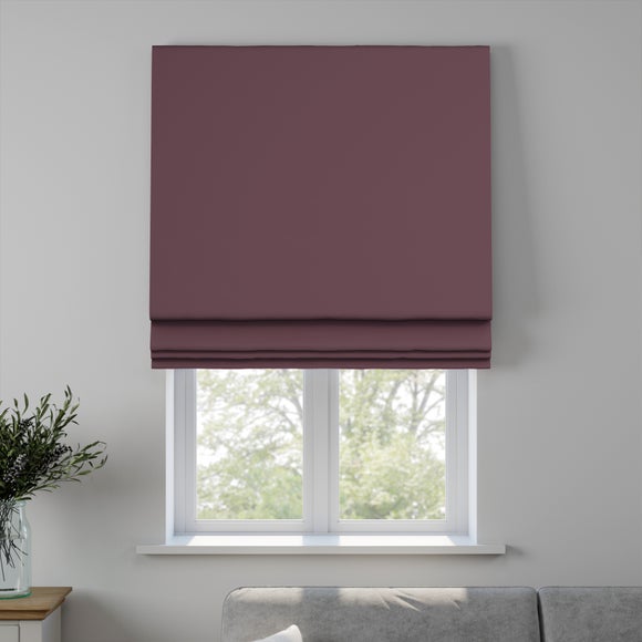 Savanna Made to Measure Fire Retardant Roman Blind Savanna Antique Fuchsia