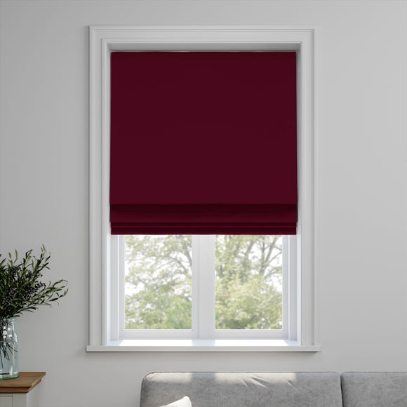 Empire Made to Measure Fire Retardant Roman Blind Empire Raspberry