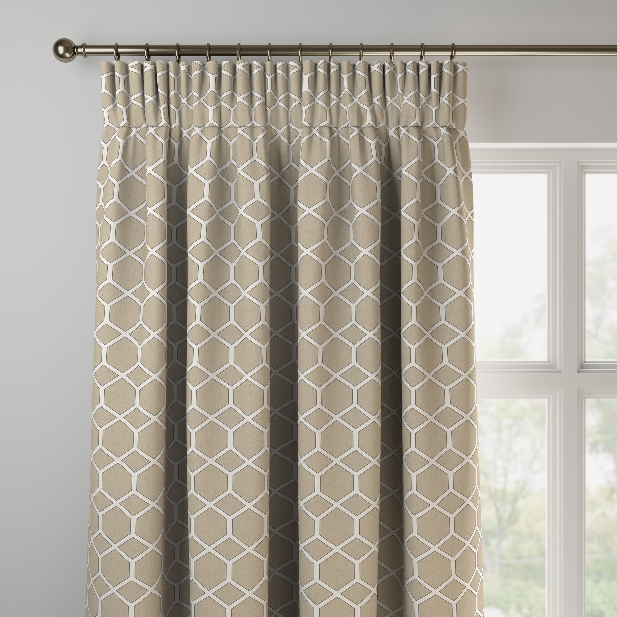 Symmetry Made to Measure Fire Retardant Curtains Symmetry Flax