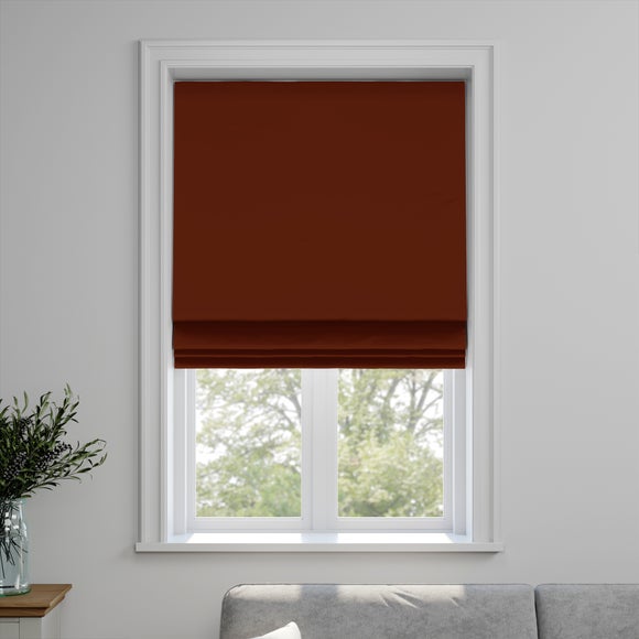 Empire Made to Measure Fire Retardant Roman Blind Empire Burnt Orange