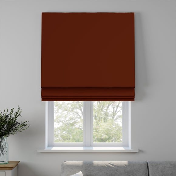 Empire Made to Measure Fire Retardant Roman Blind Empire Burnt Orange
