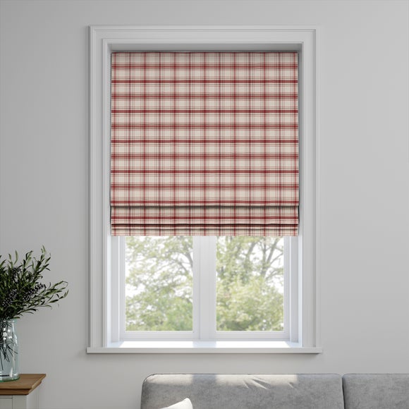 Esk Made to Measure Fire Retardant Roman Blind Esk Bordeaux