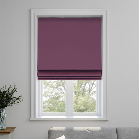 Savanna Made to Measure Fire Retardant Roman Blind Savanna Plum
