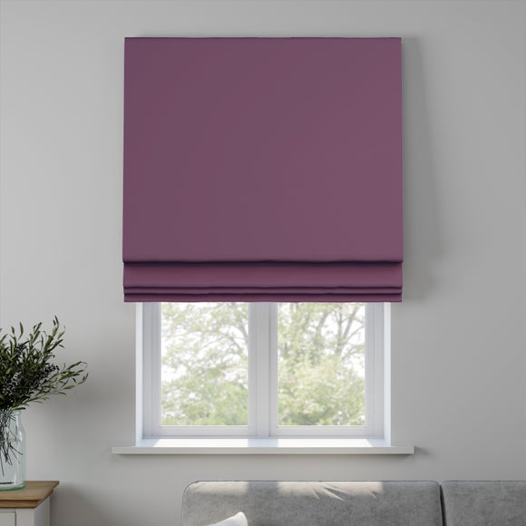 Savanna Made to Measure Fire Retardant Roman Blind Savanna Plum
