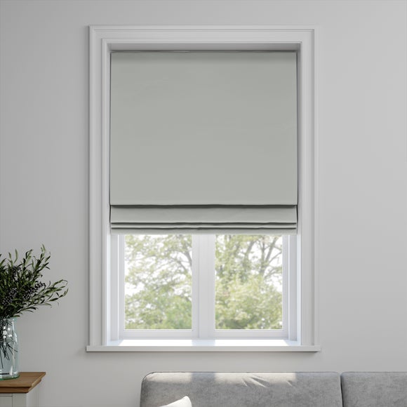 Savanna Made to Measure Fire Retardant Roman Blind Savanna Smoke