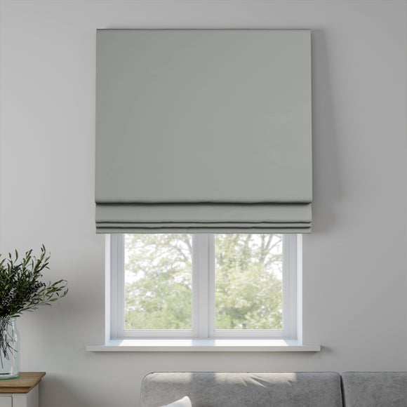 Savanna Made to Measure Fire Retardant Roman Blind Savanna Smoke