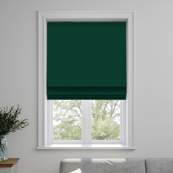 Empire Made to Measure Fire Retardant Roman Blind Empire Emerald