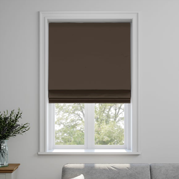 Empire Made to Measure Fire Retardant Roman Blind Empire Truffle