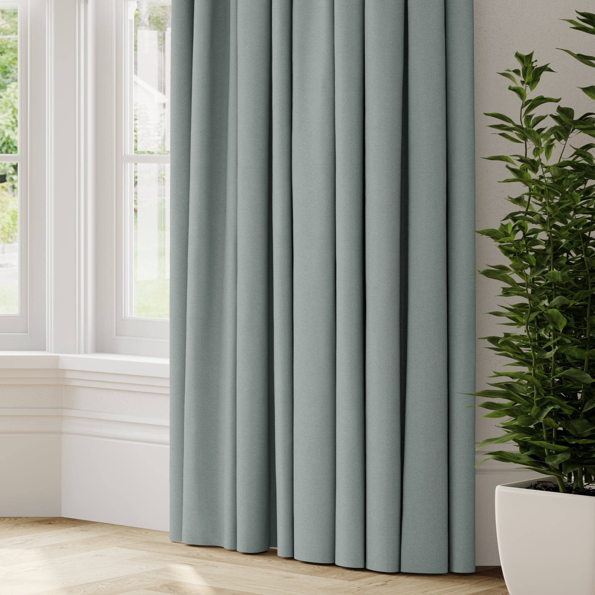 Savanna Made to Measure Fire Retardant Curtains blue