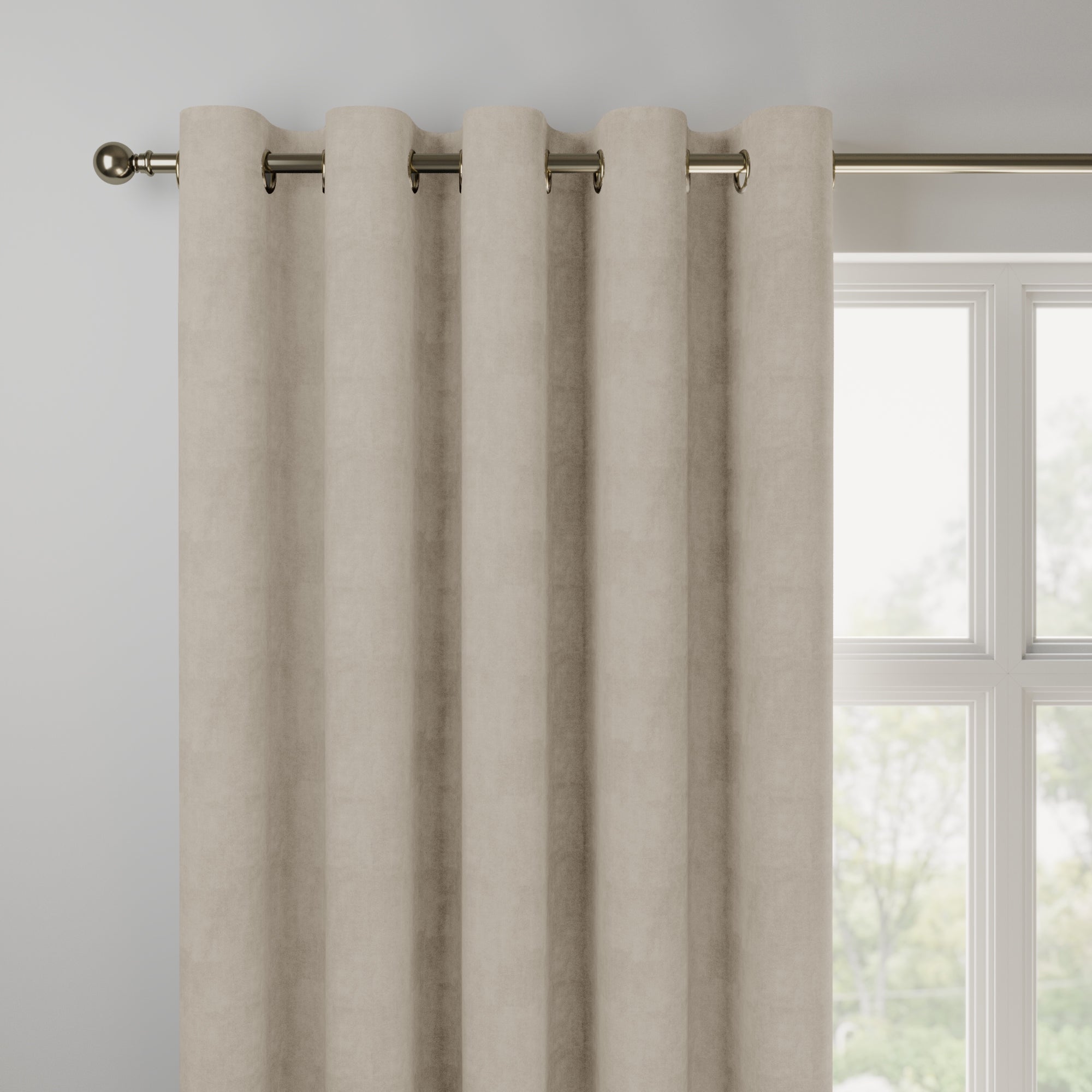 Empire Made to Measure Fire Retardant Curtains Empire Silver Birch